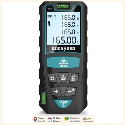 Lightweight Laser Measure 50M with Adjustable Units and High Visibility Display