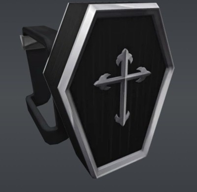 Robl0x | Black Coffin Backpack Dracula Goth Vampire Hunter - RARE