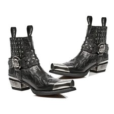 Men Pointed Western Chelsea Boots Spanish Tid...