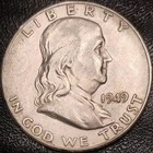 1949 S Franklin Half Dollar - AU - 90% Silver 50C