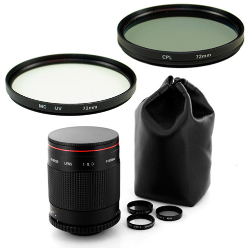 Albinar 500mm Mirror Lens fo Nikon D300 D300s D3000 D3100 D3200 D7000 Df D90 D3X - Picture 1 of 1