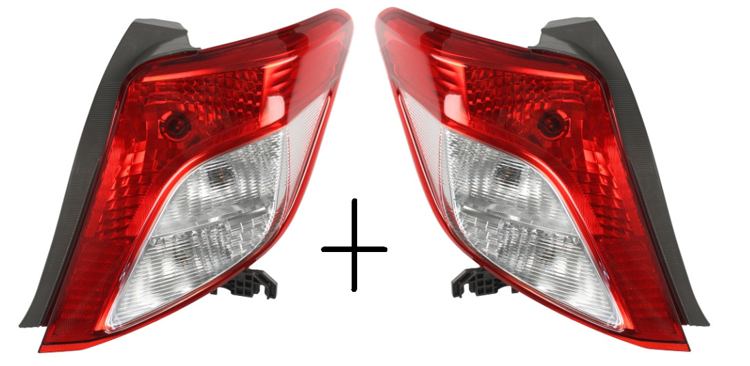 Feu arriere gauche et droite pour Toyota Yaris XP130 Hatchback de 2010 a 2014