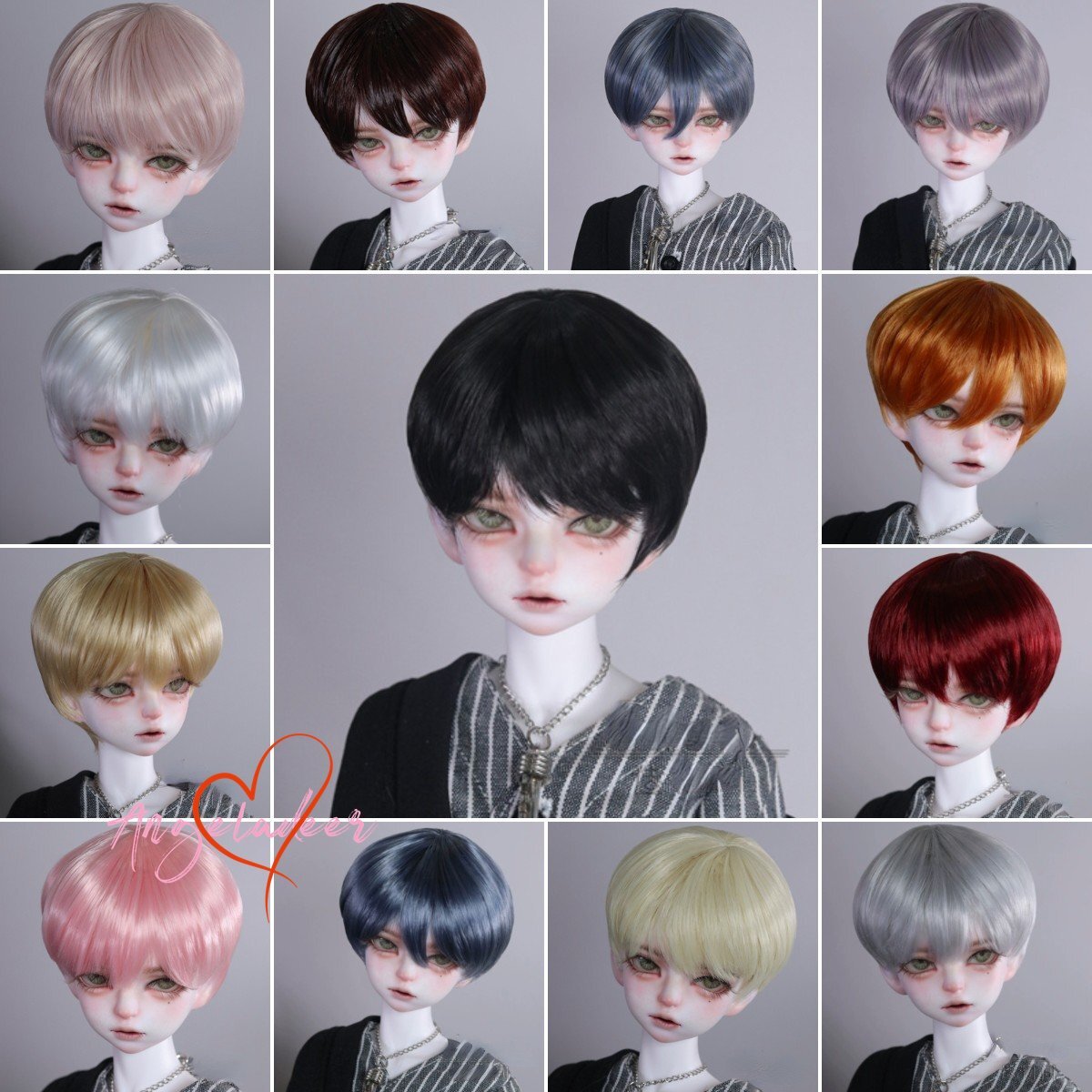 Parrucca Bambola BJD Adatta Per 1/3 1/4 1/6 Unce Lfashion - Foto 9