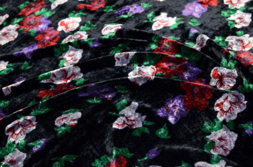 2.6 yd/ Vintage Mulberry Silk velvet fabric Luxury Oriental cloth Uzbek textile - Picture 3 of 8