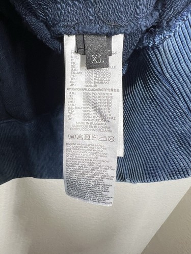 Diesel Mens S- Circus Embroidered Sweatshirt XL Navy Distressed Bird Skull - Picture 4 of 7