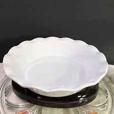 Dash-of-That WHITE 9" Quiche Pie Baking Casserole Dish