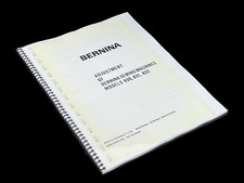 Bernina 830 831 832 Adjustment Manual: Coil Bound 48 Pages