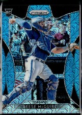 2019 Panini Prizm #65 Reese McGuire Blue Mojo Prizm #/399 Toronto Blue Jays