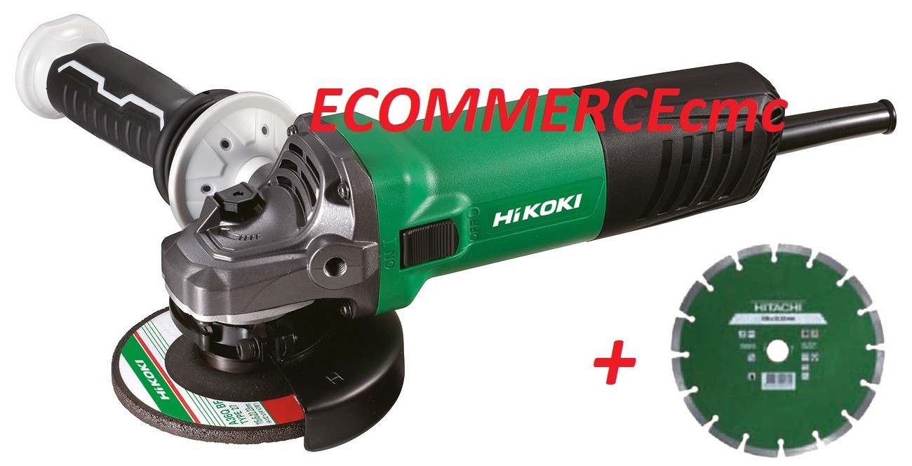 Smerigliatrice angolare flessibile 115mm. 1200 watt HIKOKI G12SW+DISCO DIAMANTAT