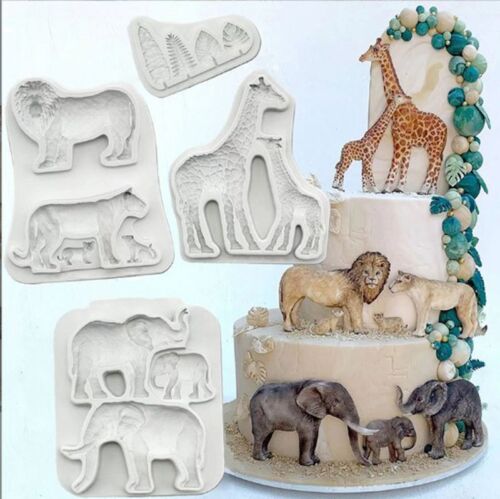 OUR CREATIONS Jungle Theme Silicon Fondant Cake Mould - Picture 1 of 1