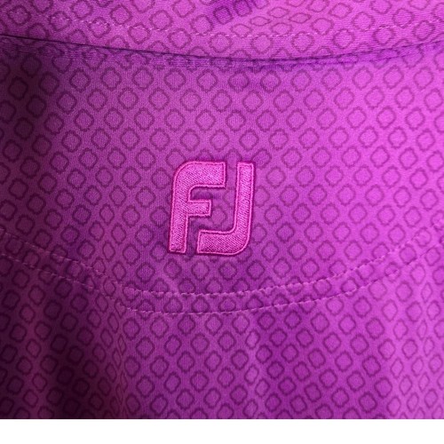 FootJoy Purple Performance Golf Polo Shirt Mens Size XL Flaw - Picture 9 of 12