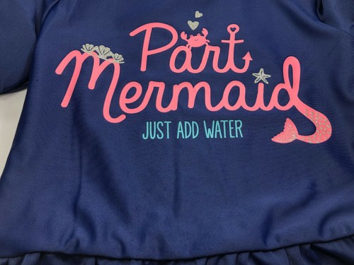 Simple Joys by Carter's Girls' Toddler Rashguard Top Navy Size T2 - TOP ONLY - Picture 3 of 5
