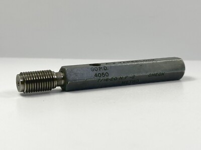 Metro Gage 7/16-20NF-2 GO .4050 Thread Plug Gage Used