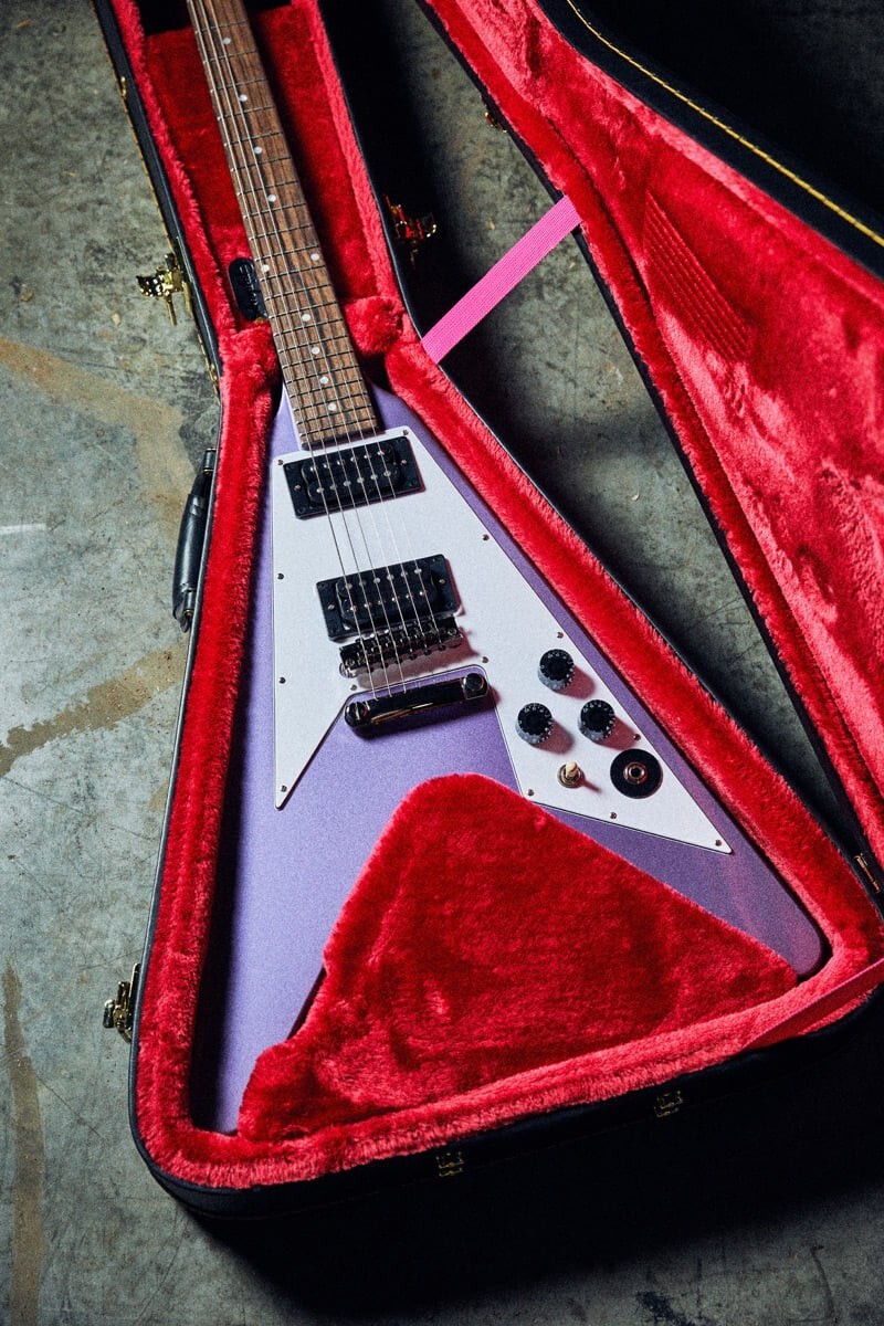 Epiphone Inspired by Gibson Kirk Hammett 1979 Flying V Purple