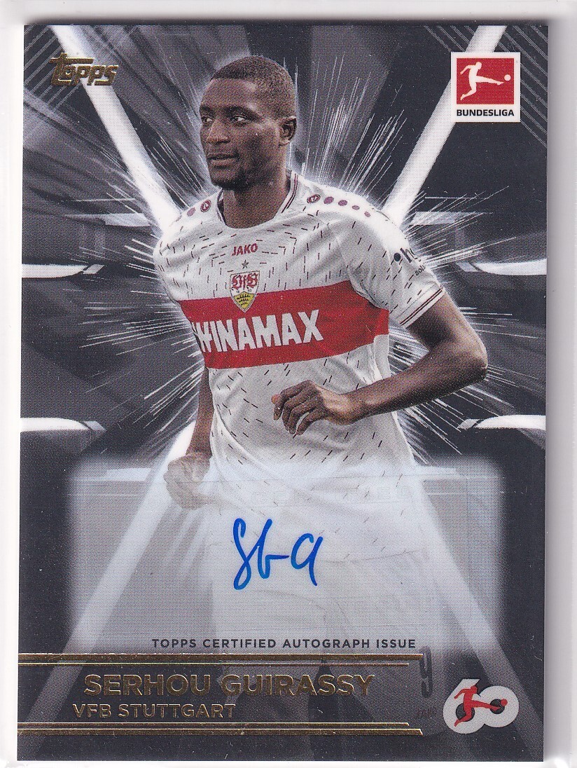 2024 Topps Bundesliga 60 Jahre Jubiläum Box No. HTA-SG Serhou