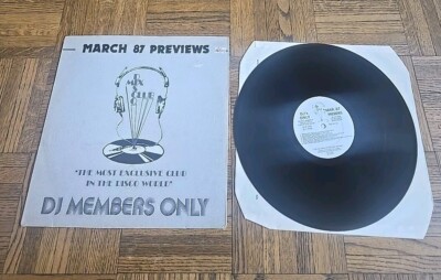 March 87 Previews DJ Members Only THE MOST EXCLUSIVE IN THE DISCO WORLD LP 