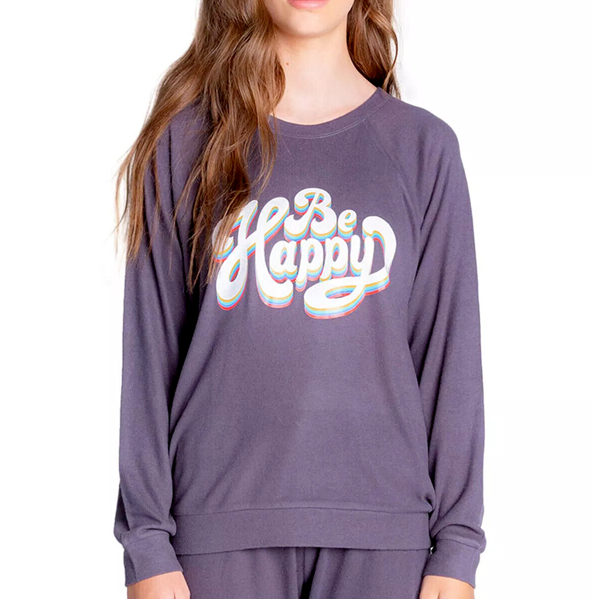 Đồ ngủ NEW! Insomniax Sz S Soft Knit Long Sleeves Crew Neck Printed