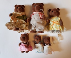 sylvanian families brown bear family