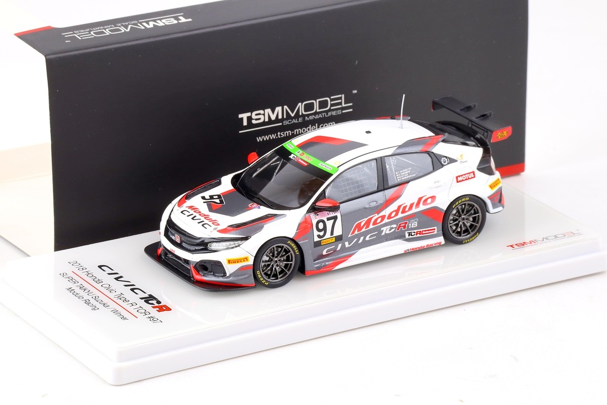 Honda Civic Type R TCR 1/43 ミニカー 1:43 TSM Model 2018 Honda Civic Type R TCR #97 Super Taikyu