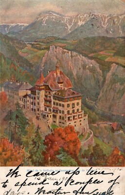 HOTEL de la SUDBAHN au SEMMERING, PINKENKOGEL MOUNTAIN,  AUSTRIAN ALPS, 1906 UDB
