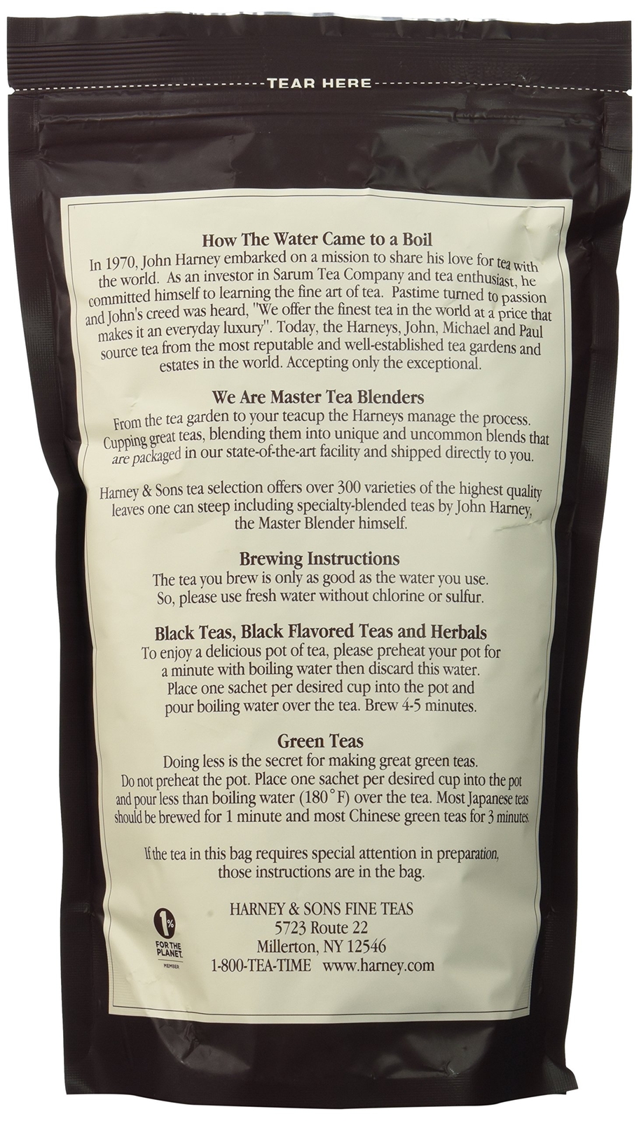 	Harney & Sons Hot Cinnamon Spice with Green Tea Bag of 50 Sachets	