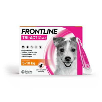 FRONTLINE Tri-Act für Hunde 5 - 10 kg, 3 Pipetten,PZN 16359855