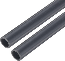 PVC Rigid Tube round Pipe Tubing Hardware Tubing 7Mm ID 9Mm OD 9" Length Dark Gr