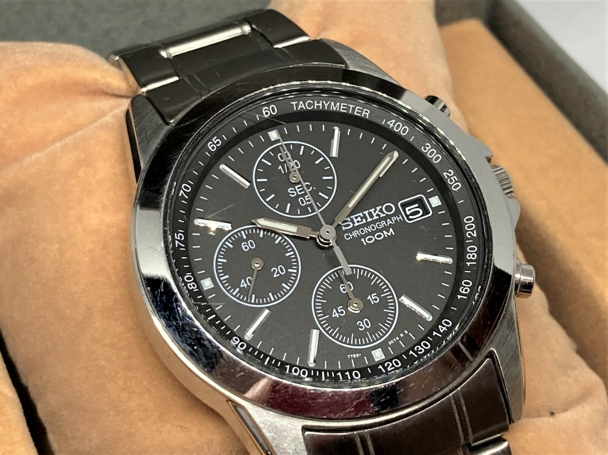 A29 希少 稼動品　SEIKO chronograph TITANIUM SEIKO chronograph titanium 200M rare military style 7T62