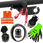 Sztywny hak holowniczy do Opel Vectra B 4/5-drzwiowy + zestaw elektryczny 7-biegunowy kpl.