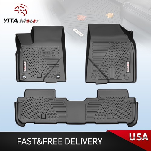 3PCS Floor Mats TPE All Weather Protection Liner for 20142019 Toyota