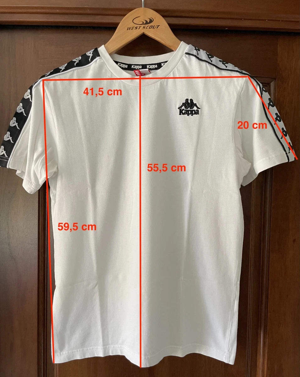 Kappa T Shirt Banda Coen Manica Corta Slim Bianca Uomo tg. S