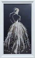 Pair Bead Embroidery Scheme on Canvas DIY Stamped Printed Pattern nik-8504