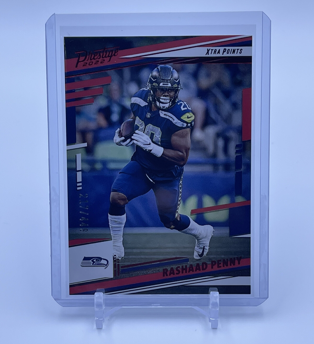 2022 Panini Prestige Football Xtra Points Premium Red #255 Rashaad Penny /449