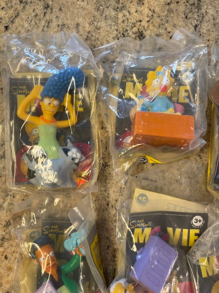 11 Burger King 2007 Kids Meal Toys - The Simpsons - Movie w/ Gold