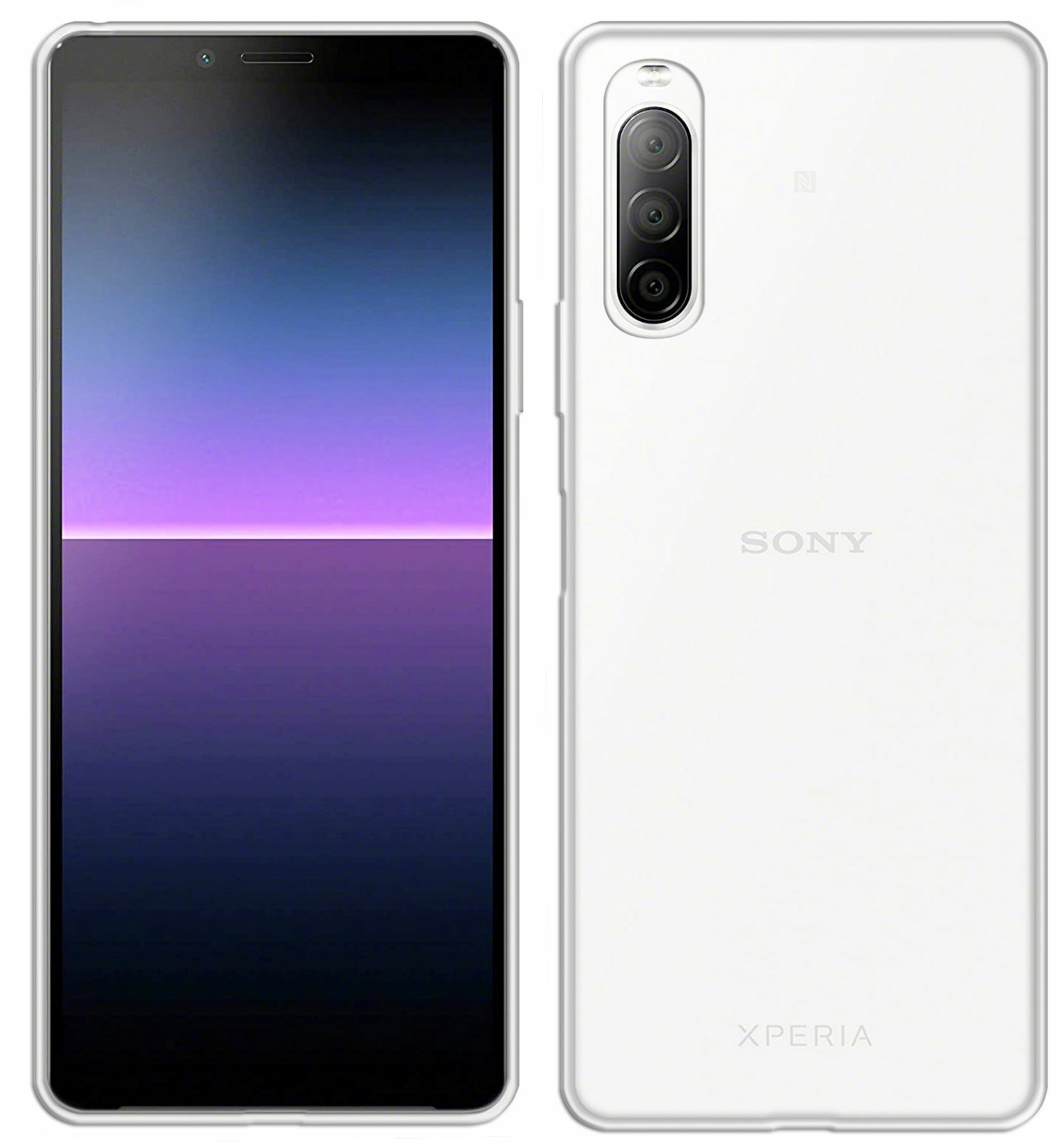 Силиконовый чехол Handyschale Schutz Tasche Hülle с прозрачным бампером для Sony Xperia 10 II