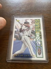 1996 Topps Profiles By Tony Gywnn David Justice