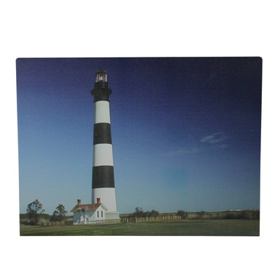 Northlight LED Black White Stripe Lighthouse Ombre Blue Wall Art 15.75� x 11.75�