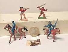 Rari Soldatini Comansi Made in Spain Cowboys e Nordisti plastica cm 3