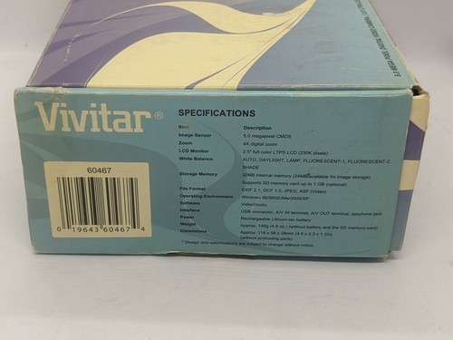 Vivitar DVR-530 5MP DV Camcorder - Picture 5 of 12