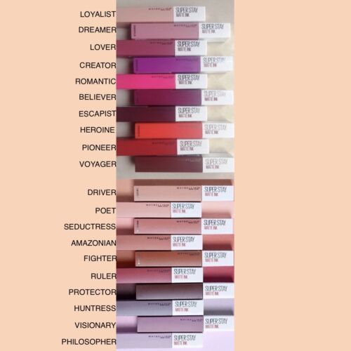 Maybelline Super Stay W20 7本セット Maybelline New York Super Stay Matte Ink CHOOSE COLOR, FREE
