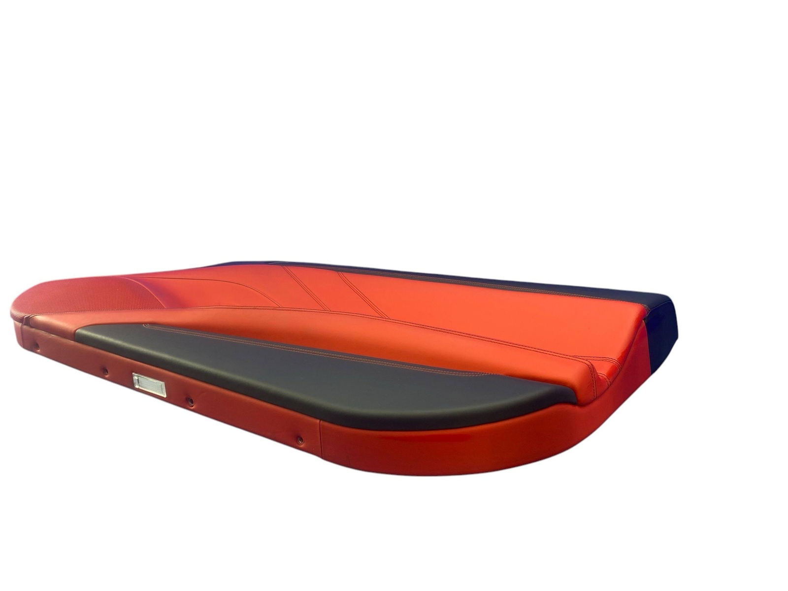 2015-2018 FERRARI CALIFORNIA FRONT RIGHT INTERIOR DOOR TRIM PANEL BLACK & RED