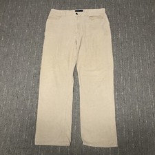 Vintage Polo Ralph Lauren Corduroy Chino Pants Men  s Size 34x30 Khaki Straight