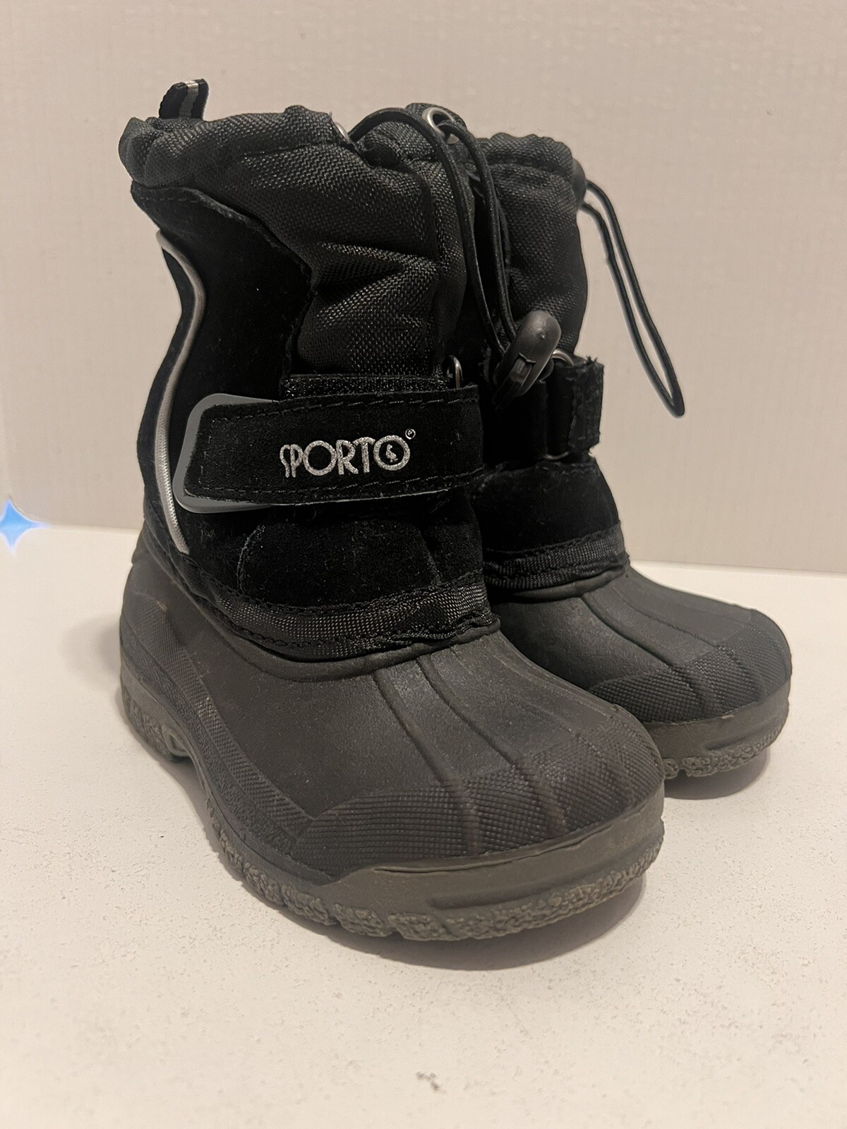 Boots Snow Rain Tall With Cinch