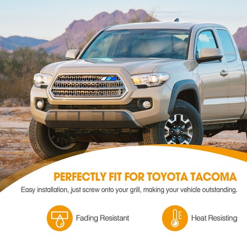 3-Color Front Grille Emblem Badge Decor For Toyota Tundra 4Runner Tacoma TRD Pro - Picture 5 of 12