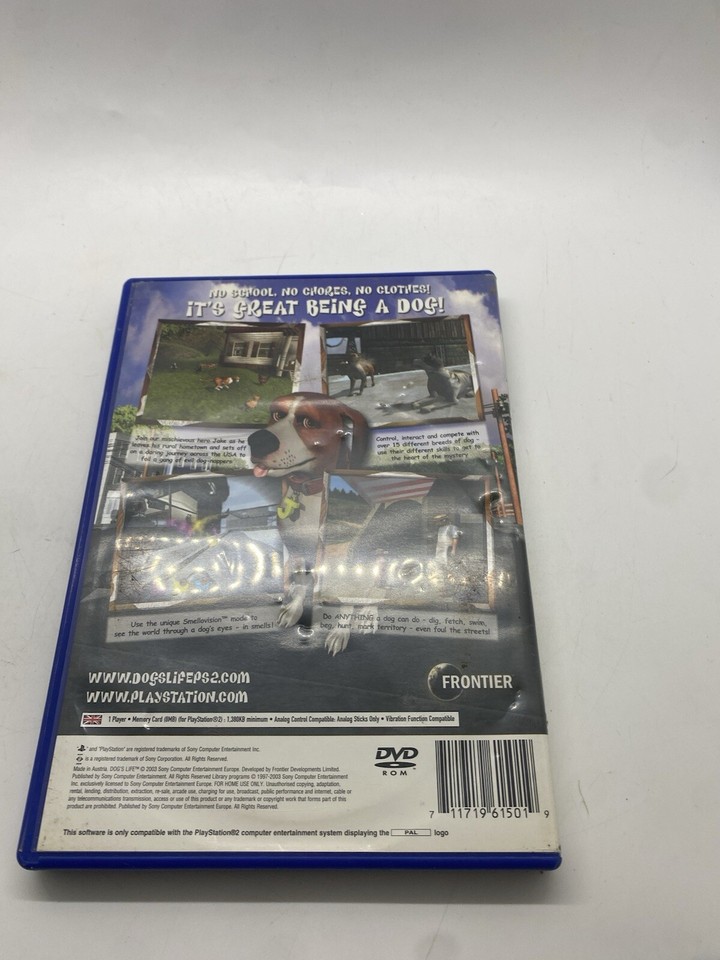 Dog's Life Game PS2 Retro Gaming Playstation 2 PAL No Manual Tested