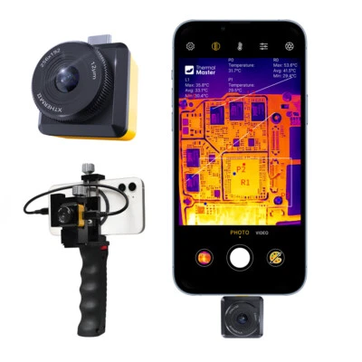 THERMAL MASTER Wärmebildkamera T2SPRO mit 8-mm-Makroobjektiv zur Leiterplatteninspektion 25Hz