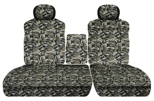 Seat covers Fits Toyota Tundra truck 99-04 40/60 Seat with Console Camouflage - Picture 16 of 18