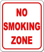 No smoking zone SIGN Size Options available business work school signage