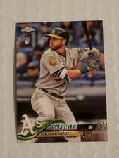 2018 Dustin Fowler RC Topps Chrome Update #HMT13  RC Rookie Oakland Athletics 