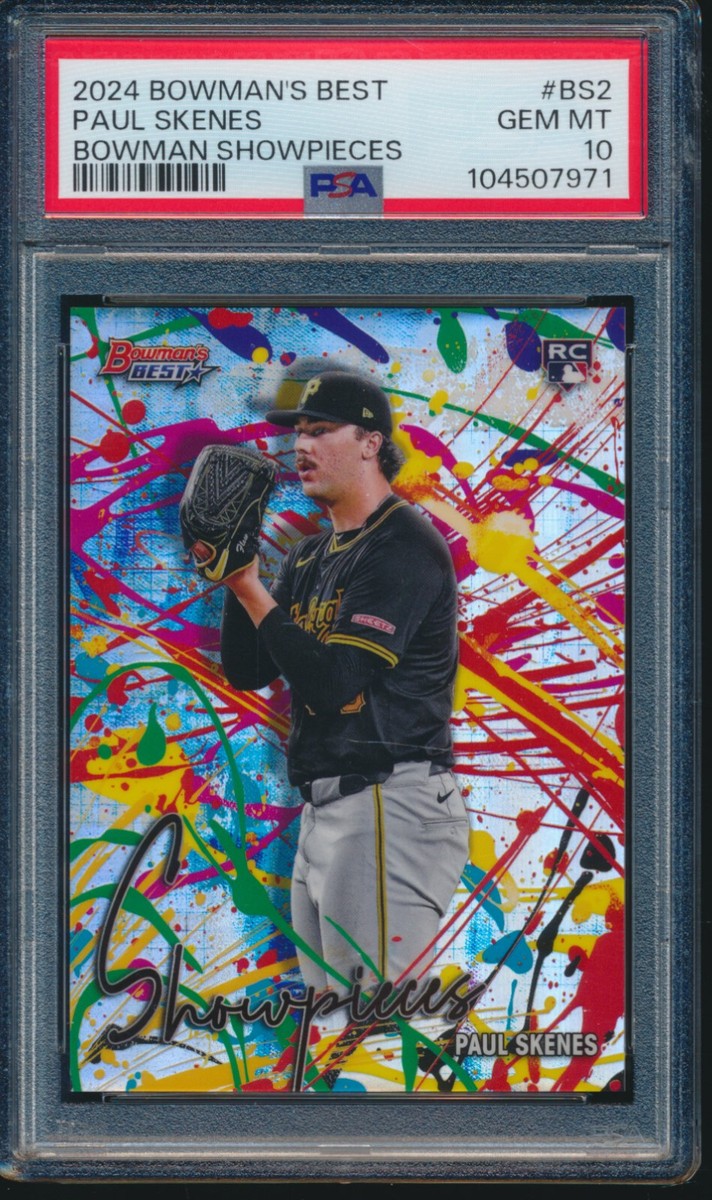 シングルカード Topps - PSA 10 Bowman Paul Skenes My 1st Bowman 2024 Bowman Chrome MY 1ST BOWMAN MOJO REFRACTOR #M1B-36 PAUL